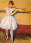 "Study of Degas Dancer At The Bar" Painting (c) Artist Jack Keough 1998